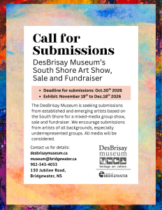 Call for Submissions: South Shore Art Show, Sale and Fundraiser